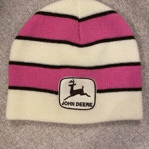 Women’s John Deere Pink and Cream Knit Toque